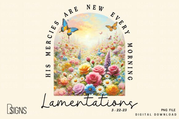Christian Bible Verse Lamentations T-Shirt Designs