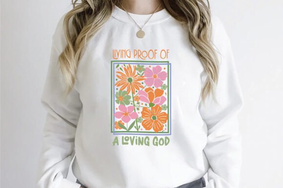 Christian Boho Flowers PNG for T-Shirt Designs