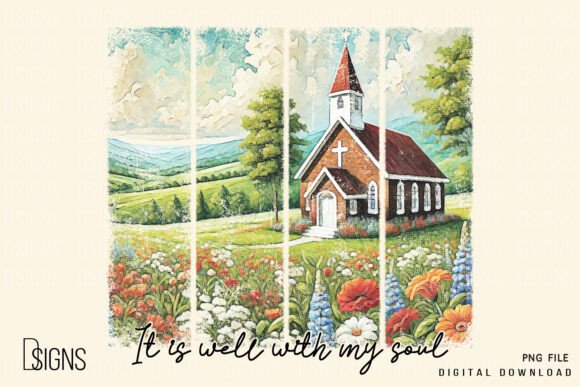 Christian Church It Is Well T-Shirt Designs