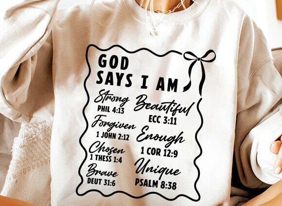 Christian Png, God Says I Am Coquette Png