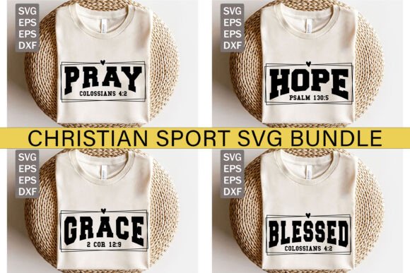 Christian Sport SVG Bundle: T-Shirt Designs