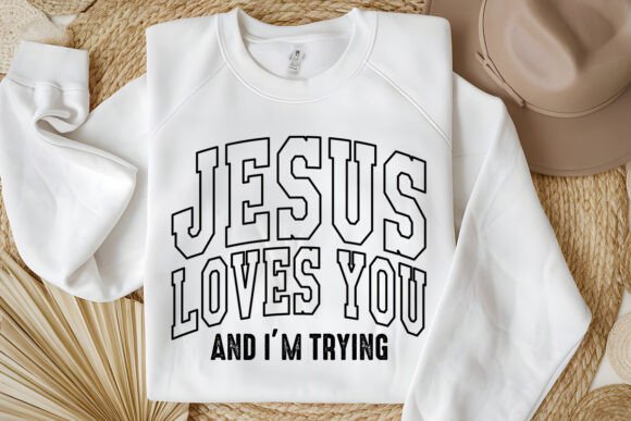 Jesus Loves You Christian SVG PNG for T-Shirt Designs