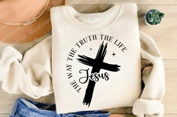 Jesus the Way the Truth SVG Design for T-Shirt Designs