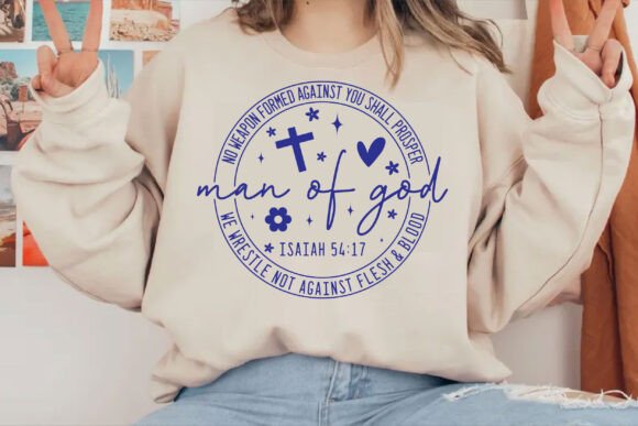 Man of God SVG T-Shirt Designs