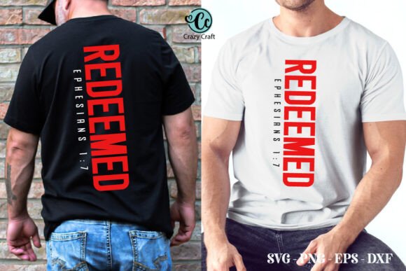 REDEEMED SVG PNG Shirt Design, Christian